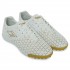 Сороконожки футбольные DIFFERENT SPORT SG-600638-1 размер 35-39 белый-золотой