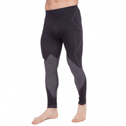 Термоштаны для активного спорта мужские Zelart CO-2196 размер L-XL черный