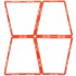 Тренировочная напольная сетка трапециевидная Agility Grid C-1413 49x49x30см цвета в ассортименте