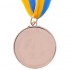 Заготовка медали спортивной с лентой PLUCK d-5см C-4844 (металл, 25g, 1-золото, 2-серебро, 3-бронза)