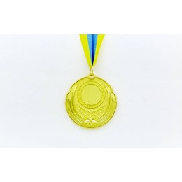 Заготовка медали спортивной с лентой RESULT d-6,5см C-4331 (металл, 30g, 1-золото, 2-серебро, 3-бронза)