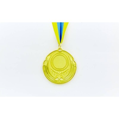 Заготовка медали спортивной с лентой RESULT d-6,5см C-4331 (металл, 30g, 1-золото, 2-серебро, 3-бронза)