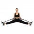 Лента стропа с петлями для растяжки STRETCHING STRAP EZOUS I-02 10 петель серый-фиолетовый