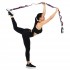 Лента стропа с петлями для растяжки STRETCHING STRAP EZOUS I-02 10 петель серый-фиолетовый