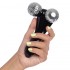 Массажер роликовый для лица и тела 3D лифтинг ручной 2 шарика Sport Trade 3D Massager CX-301 черный-серый