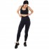 Спортивные женские леггинсы V&X CK137 M-XL черные для активных тренировок
