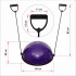 Балансировочная платформа полусфера BOSU с эспандерами Zelart BS-1524