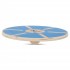 Диск балансировочный балансборд деревянный WOOD BALANCE BOARD Zelart FI-9666 39x7,5см синий
