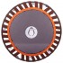 Фитнес батут для джампинга складной круглый FI-2905 ø101см черный-оранжевый