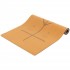 Коврик для йоги Пробковый каучуковый двухслойный Yoga mat Record FI-7156-10 183x61x0.4см коричневый