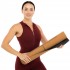 Коврик для йоги Пробковый каучуковый двухслойный Yoga mat Record FI-7156-10 183x61x0.4см коричневый