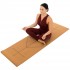 Коврик для йоги Пробковый каучуковый двухслойный Yoga mat Record FI-7156-10 183x61x0.4см коричневый