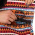 Сумка для йоги KINDFOLK через плечо - оранжево-голубая