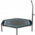 Фитнес батут для джампинга шестиугольный с ручкой LiveUp LP8251 ø135см черный-синий