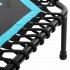 Фитнес батут для джампинга шестиугольный с ручкой LiveUp LP8251 ø135см черный-синий