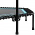 Фитнес батут для джампинга шестиугольный с ручкой LiveUp LP8251 ø135см черный-синий