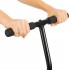 Фитнес батут для джампинга шестиугольный с ручкой LiveUp LP8251 ø135см черный-синий