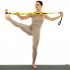 Лента стропа с петлями для растяжки Stretch Strap Record FI-6347 8 петель черный-лимонный