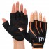 Перчатки для фитнеса HARD TOUCH FG-005 S-XL черный-оранжевый - идеальный выбор для тренировок! Перчатки для фитнеса HARD TOUCH FG-005 S-XL черный-оранжевый - идеальный выбор для тренировок!