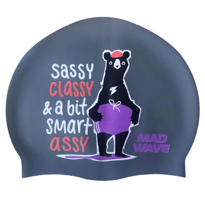 Силиконовая шапочка для плавания MadWave Junior SMART ASSY M057002