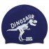 Шапочка для плавания MadWave Junior DINOSAUR M057307 темно-синяя