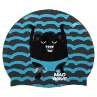 Шапочка для плавания MadWave Junior MONSTER M057309 — комфорт и стиль для юных пловцов