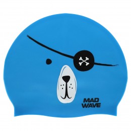 Шапочка для плавания MadWave Junior PIRATE M057312 — стильный выбор для юных пловцов