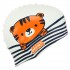 Шапочка для плавания MadWave Junior TIGER M057315 белый