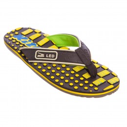 Вьетнамки KITO EC4223-BK-YELLOW для мальчиков, черный-желтый, размер 32-35