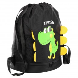 Рюкзак-мешок YINGFA WF2230 черный-салатовый — идеальный спутник для спорта