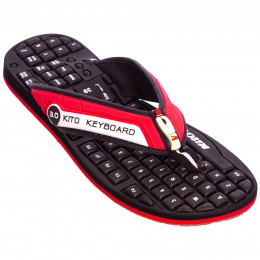 Вьетнамки KITO для мальчиков черный-красный KWE708-RED-BLACK размер 36-39 Вьетнамки KITO для мальчиков черный-красный KWE708-RED-BLACK размер 36-39