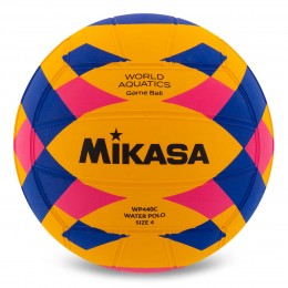 Мяч для водного поло MIKASA WP440C №4 желтый-синий-розовый