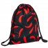 Рюкзак-мешок Napredele GA-5972 CHILI 46х37см черный-красный