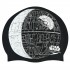 Силиконовая шапочка для плавания SPEEDO SLOGAN PRINT Star Wars Death Star черный-серый