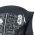 Силиконовая шапочка для плавания SPEEDO SLOGAN PRINT Star Wars Death Star черный-серый
