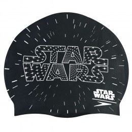 Шапочка для плавания SPEEDO JUNIOR SLOGAN PRINT Star Wars черно-белая