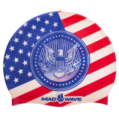 Силиконовая шапочка для плавания MadWave USA M055303000W