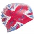 Силиконовая шапочка для плавания MadWave UK M055515 красного цвета