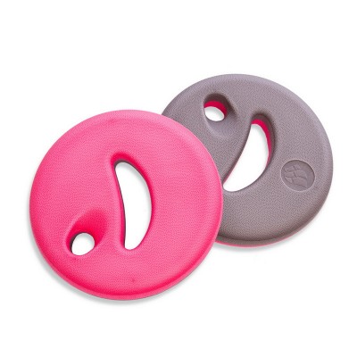Аквадиски для аквааэробики и аквафитнеса MadWave AQUADISK M082901000W 2шт розовый
