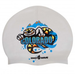 Силиконовая шапочка для плавания MadWave COLORADO M055838 серебряный