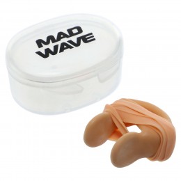 Зажим для носа MadWave M071603000W бежевый – комфортная защита при плавании