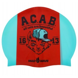 Шапочка для плавания MadWave A.C.A.B. — стиль и комфорт