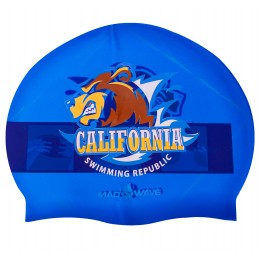 Силиконовая шапочка для плавания MadWave CALIFORNIA — комфорт и стиль