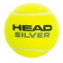 Мяч для большого тенниса HEAD SILVER METAL CAN 571303 3шт салатовый