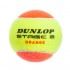 Мяч для большого тенниса DUNLOP STAGE 2 ORANGE 602205 3шт салатовый