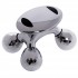 Массажер роликовый для лица и тела 4D лифтинг ручной 4 шарика Sport Trade 4D Massager XC-202 серый