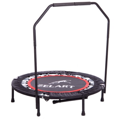 Фитнес батут для джампинга Zelart TX-6388B-40 ø101см с ручкой