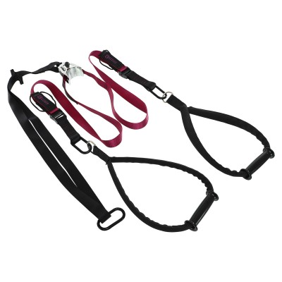 Петли тренировочные EZOUS SUSPENSION STRAP (rip 60) F45 модель P-07 черный-фиолетовый Петли тренировочные EZOUS SUSPENSION STRAP (rip 60) F45 модель P-07 черный-фиолетовый