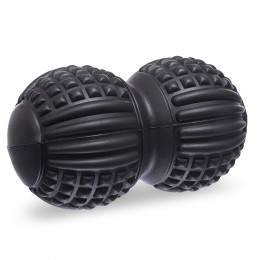 Мяч массажный двойной для МФР и самомассажа Duoball Sport Trade FI-1686 ø11см цвета в ассортименте