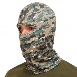 Балаклава-подшлемник Sport Trade MS-9291 камуфляж Woodland для спорта и мото